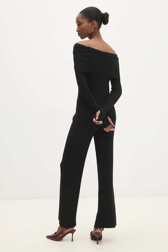 Komplet pulover i hlače Answear.LAB ms3160.ilk crna WZ24