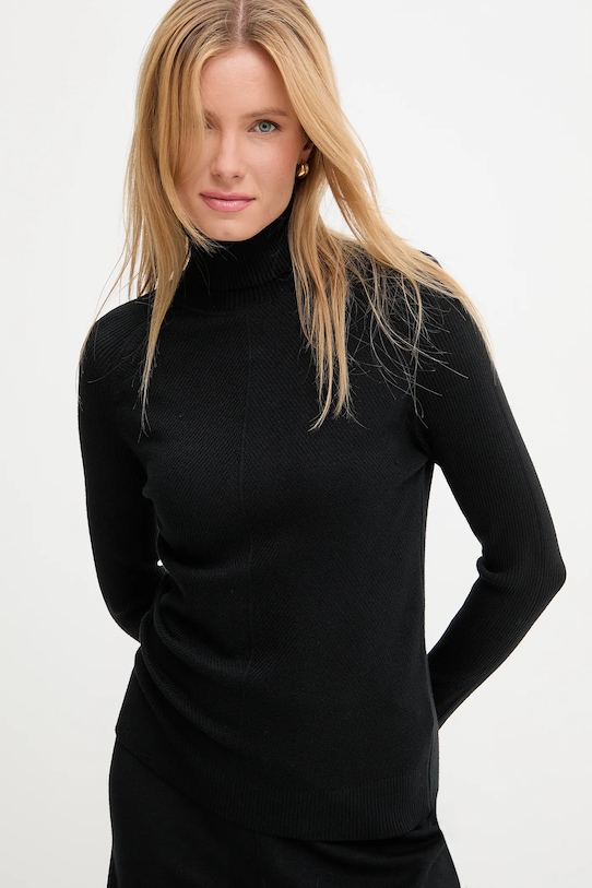 Answear Lab compleu din amestec de casmir WF2589AB..FKK negru WZ24