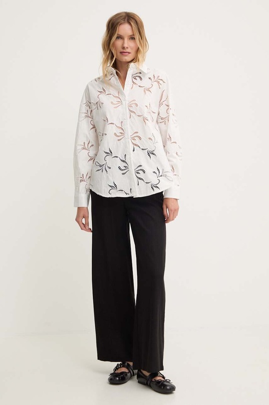 Bavlněná košile Answear.LAB a2415.IKK bílá WZ24