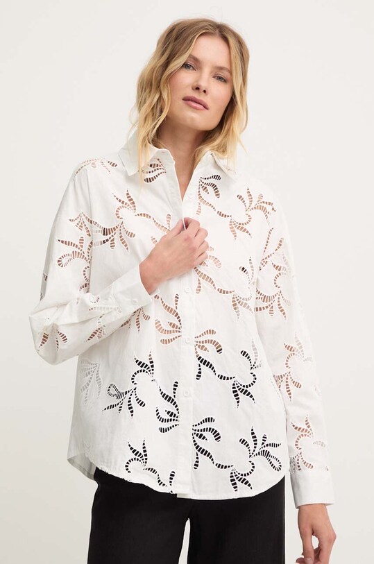 Bavlněná košile Answear.LAB bílá a2415.IKK