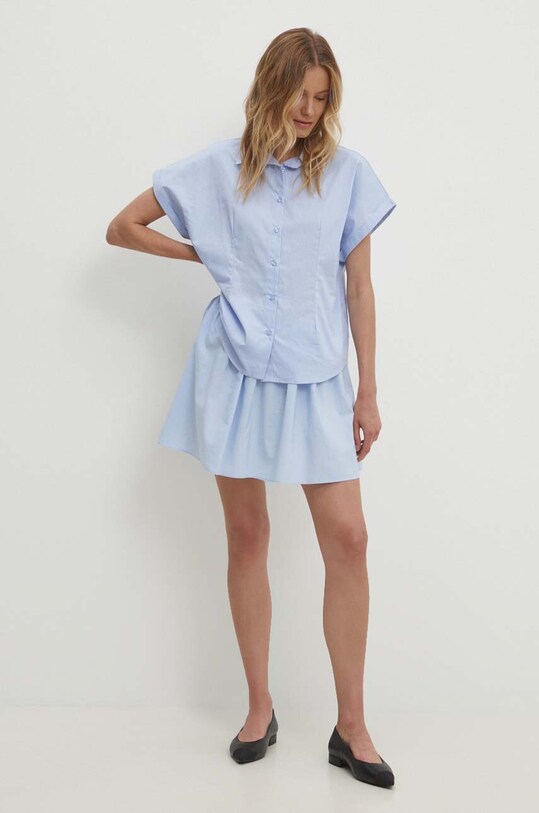 Answear Lab cămașă din bumbac pk2705.IW albastru WZ24
