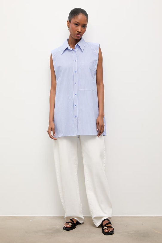 Answear.LAB koszula bawełniana 5210.TWK niebieski WZ24