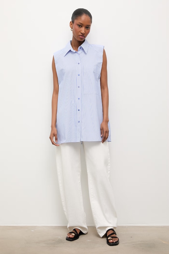 Answear.LAB koszula bawełniana 5210.TWK niebieski WZ24