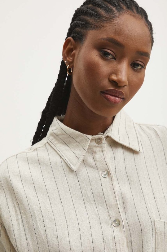 Answear.LAB koszula z lnem beżowy 5962.FKK