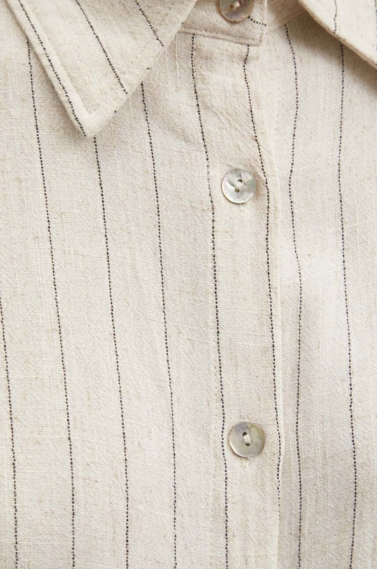 Answear.LAB koszula z lnem 5962.FKK beżowy