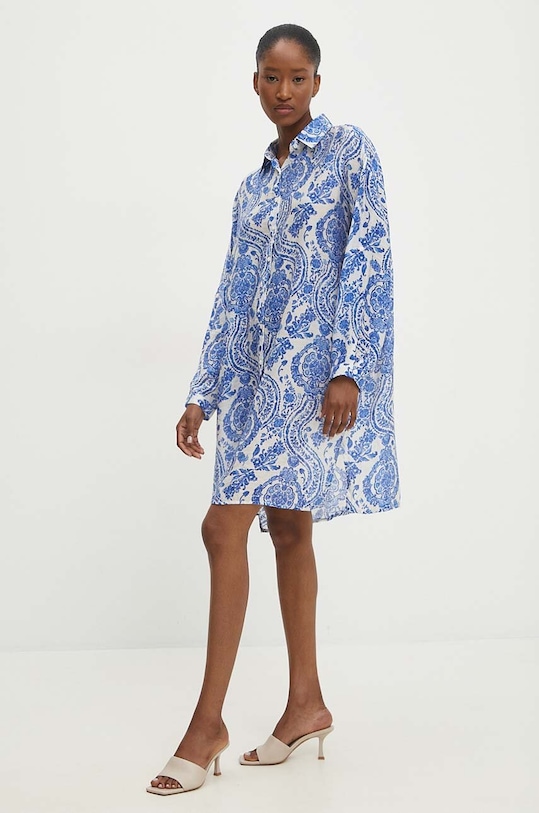 Answear Lab koszula 10chm277.2.FKK niebieski WZ24