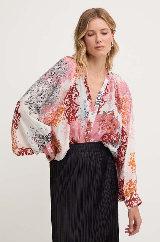 Answear Lab koszula casual różowy 06CHM272.3.FKK