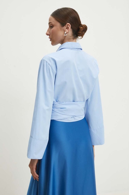 Odzież Answear Lab koszula bawełniana 3086.TMS niebieski