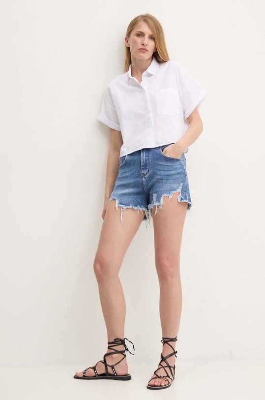 Bavlněná košile Answear.LAB shp5.TKK bílá WZ24