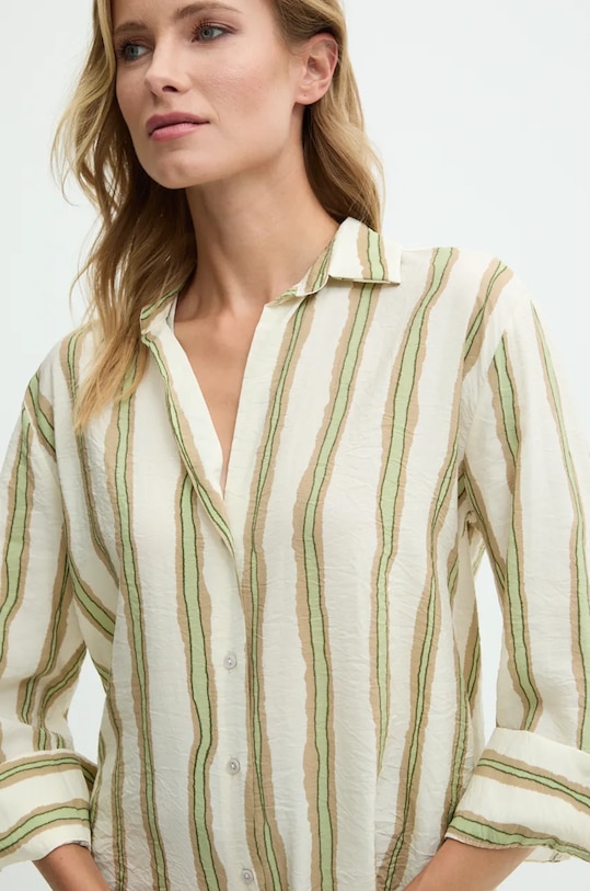 Рубашка Answear.LAB узор зелёный SNG15.TKK