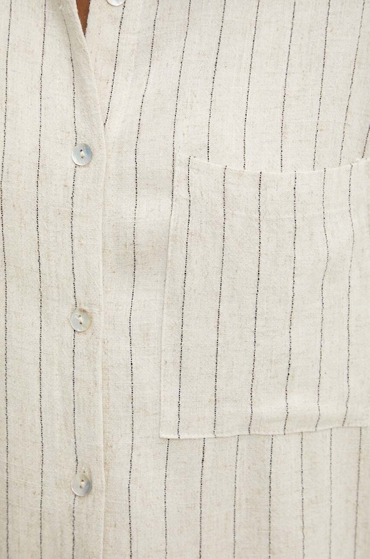 Answear Lab koszula z lnem 5962.HWK beżowy