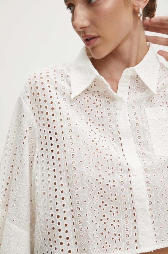 Answear.LAB koszula bawełniana bawełna biały 14203.ijs