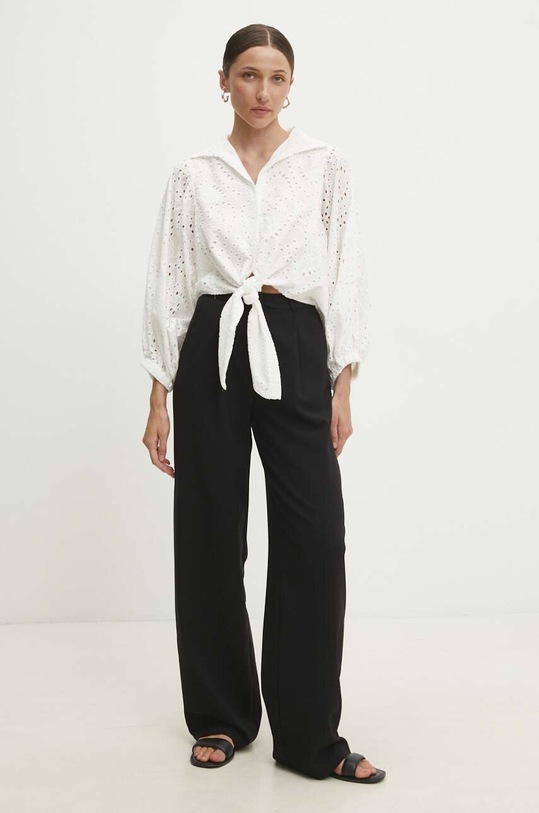 Oblečení Bavlněná košile Answear.LAB 4306.ijs bílá