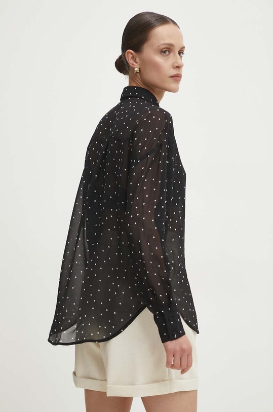 Oblečení Košile Answear.LAB LSH.272DOTTIBLK.ums černá