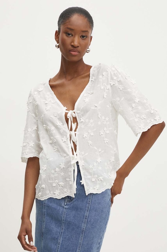 Answear Lab koszula bawełniana biały m521214.fh