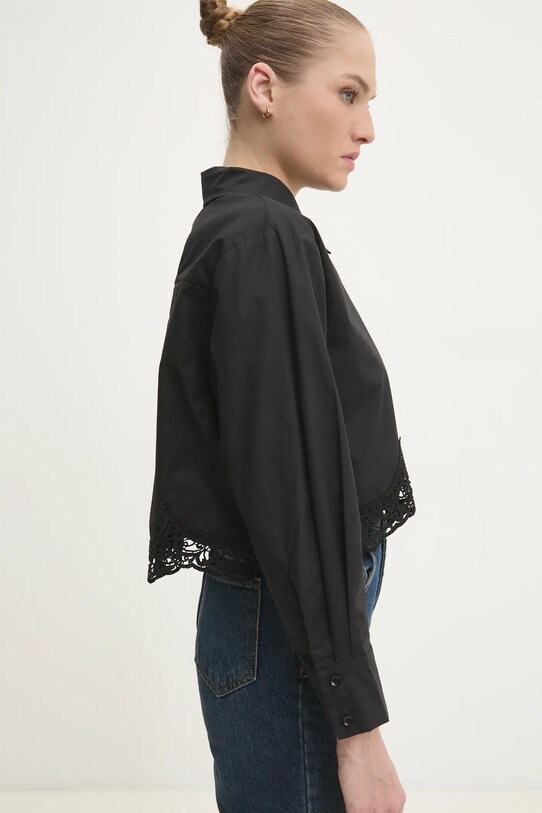 Бавовняна сорочка Answear.LAB ck08210.fh чорний