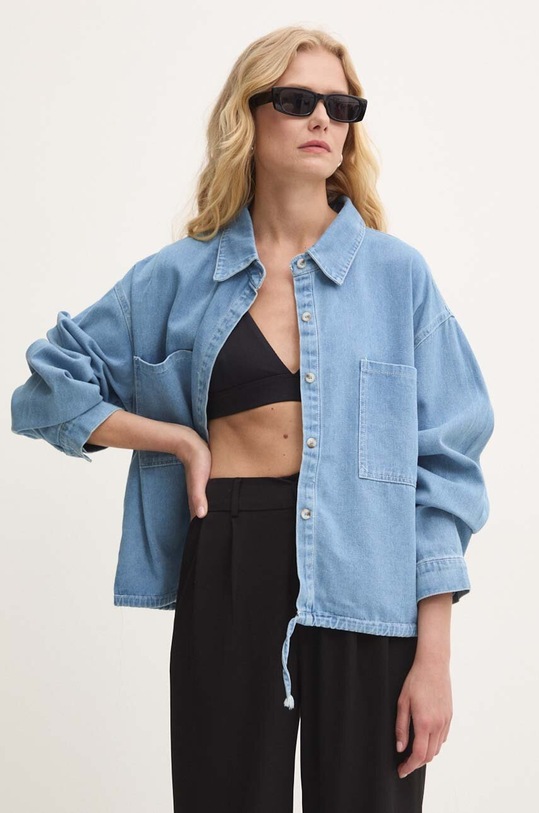 Джинсовая рубашка Answear.LAB голубой 43013.fh