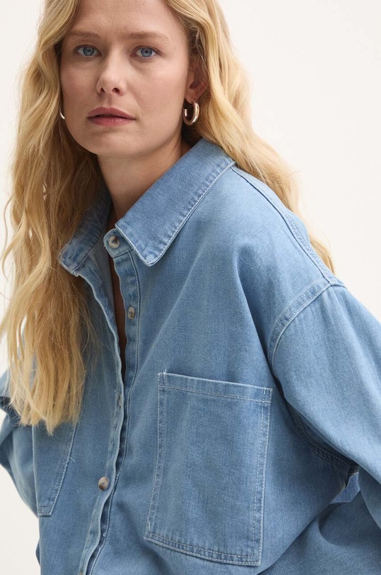 Джинсовая рубашка Answear.LAB 43013.fh голубой