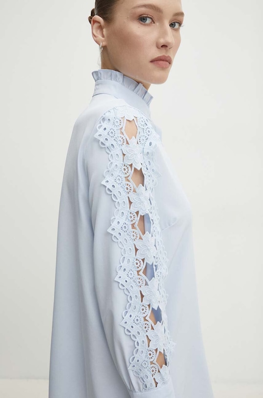 Košile Answear.LAB hladký modrá 8572.fh