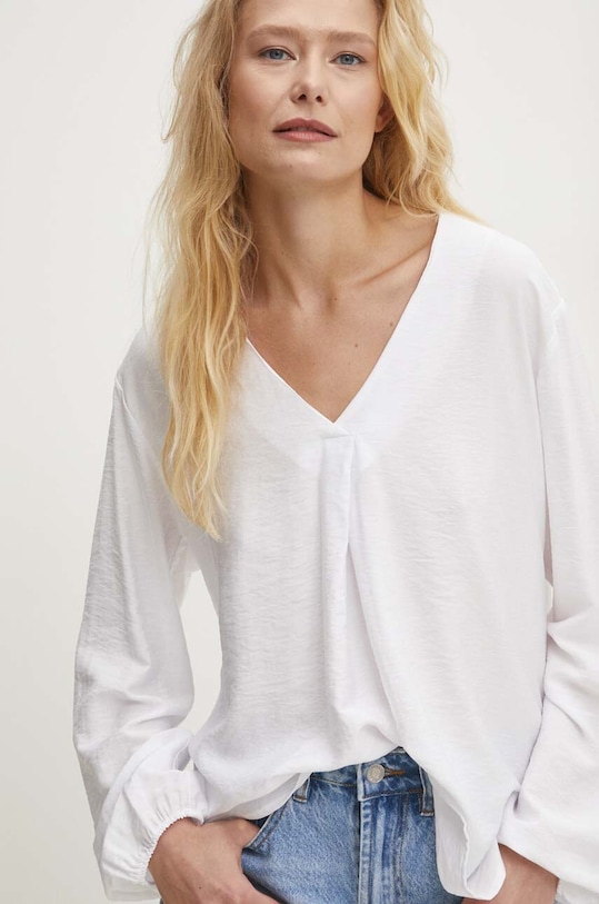Answear.LAB bluzka casual biały D60082M11180A.ph