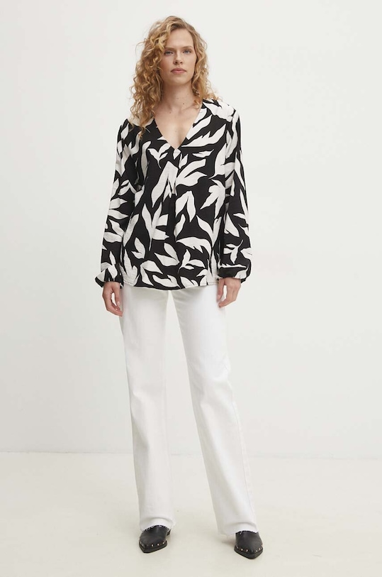 Answear.LAB bluzka D60083M11180B.ph czarny WZ24