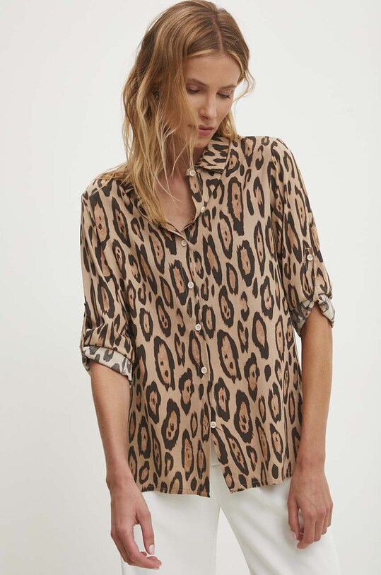 Košulja Answear.LAB bež A080537.hh