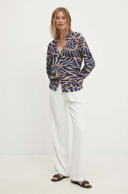 Košile Answear.LAB A080597.hh námořnická modř WZ24