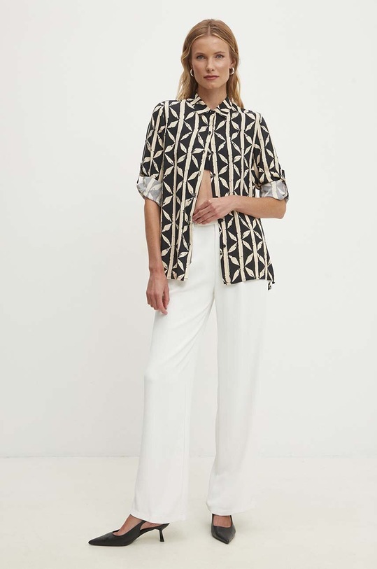 Answear Lab cămașă lung negru A080533.hh