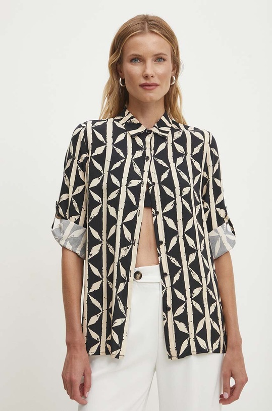 Answear Lab cămașă A080533.hh negru WZ24