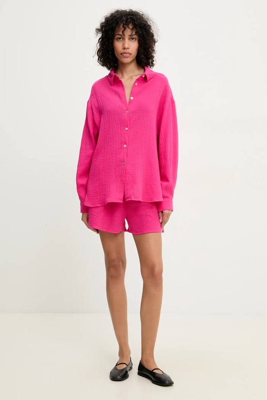 Bavlněná košile Answear.LAB 15335.2.fh růžová WS25