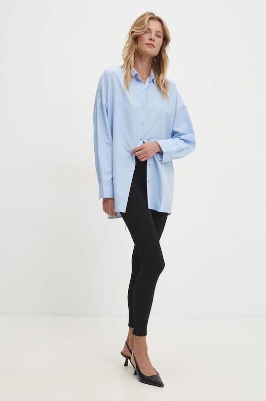 Oblečenie Bavlnená košeľa Answear.LAB kdd038.sng.tjs modrá
