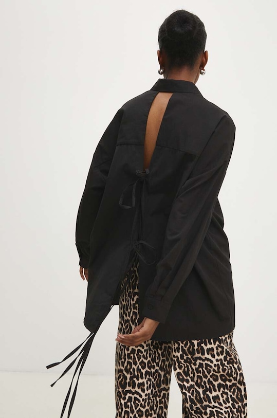 Answear.LAB koszula bawełniana bawełna czarny kdd038.sng.tjs