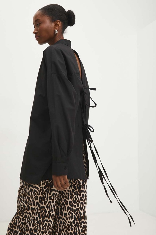 Answear.LAB koszula bawełniana czarny kdd038.sng.tjs