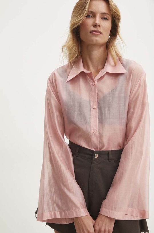 Košile Answear.LAB dlouhý růžová 2759.ijs