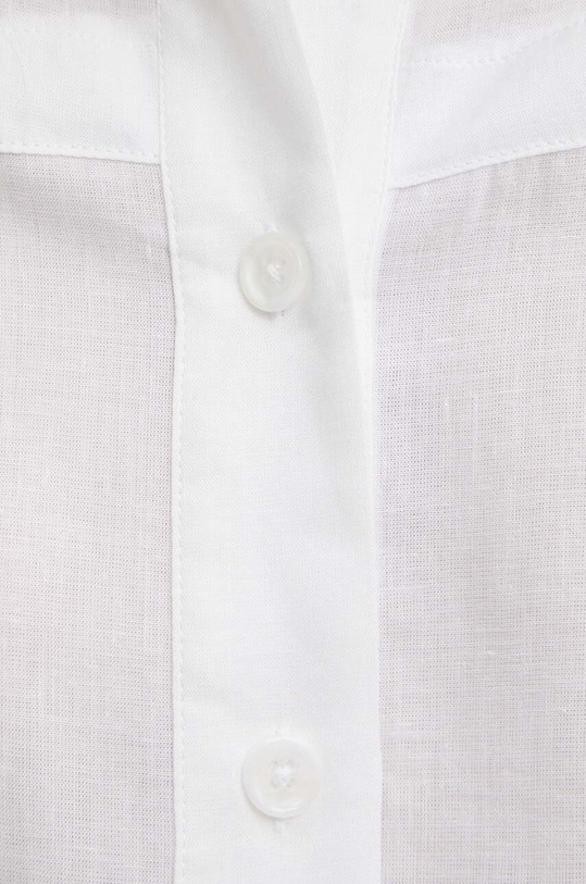 Košile s příměsí lnu Answear.LAB 2765.ijs bílá