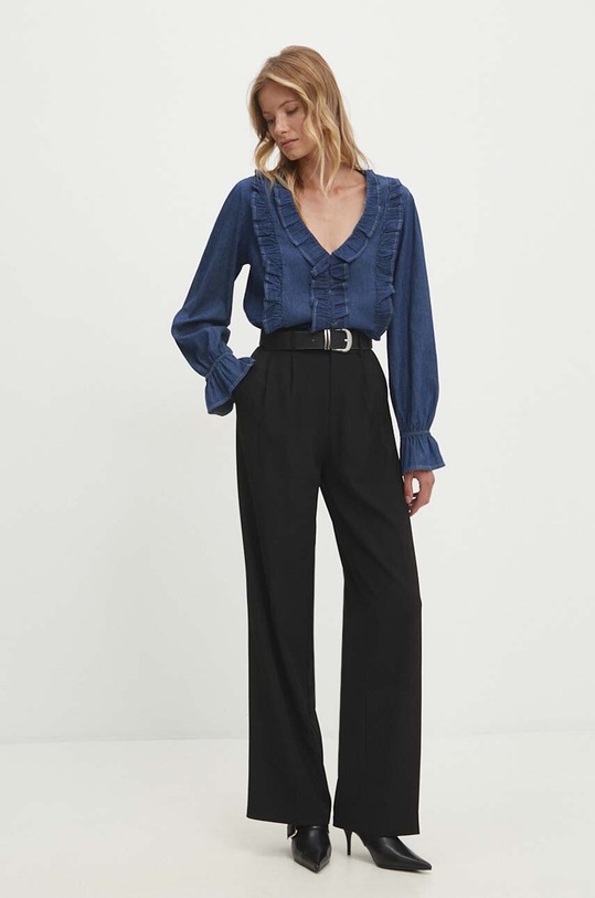 Answear Lab bluzka jeansowa 92086.ims niebieski WZ24