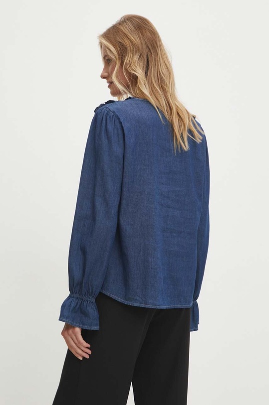Îmbrăcăminte Answear Lab bluza subtire de blugi 92086.ims albastru