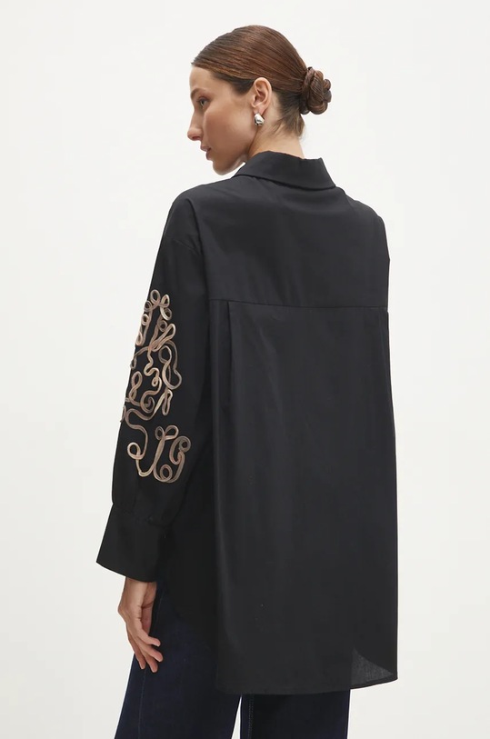 Oblečení Bavlněná košile Answear.LAB 13513.hos černá