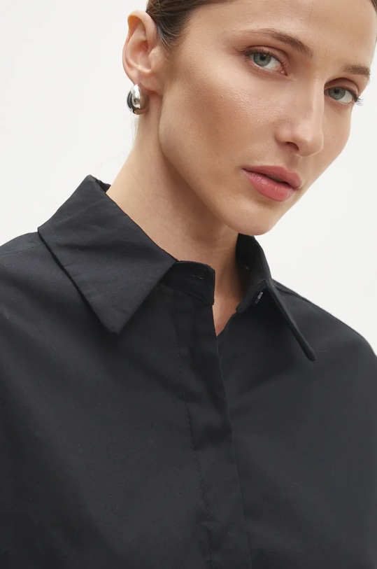 Bavlněná košile Answear.LAB 13513.hos černá