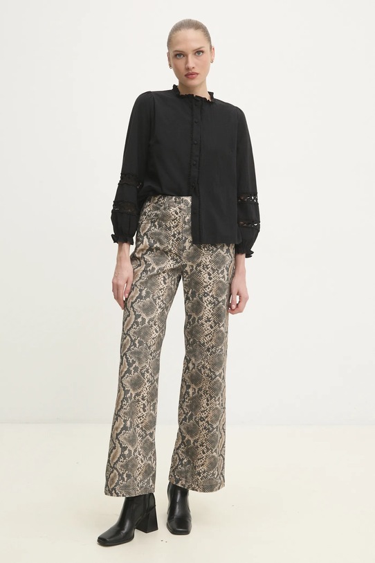 Bavlněná košile Answear.LAB r.01.18..flk černá WZ24