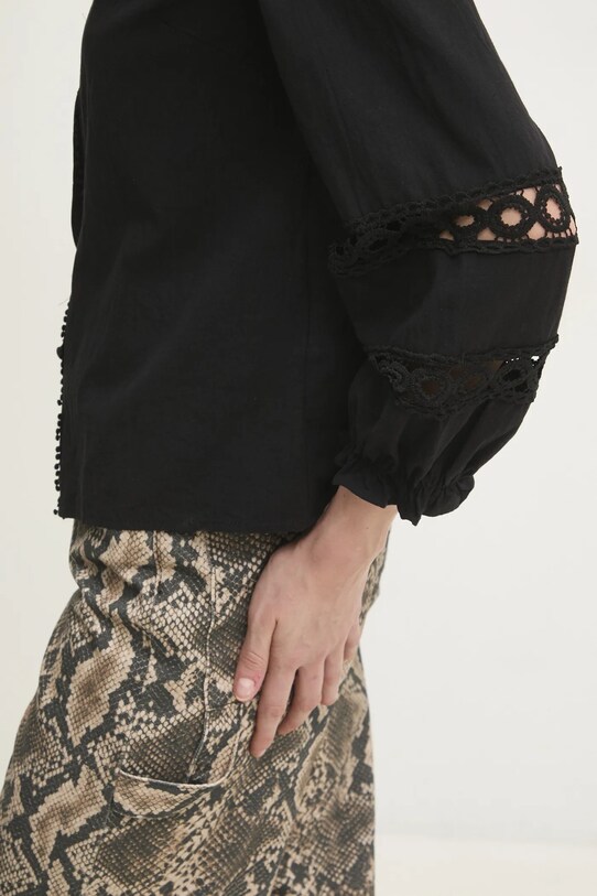 Bavlněná košile Answear.LAB černá r.01.18..flk