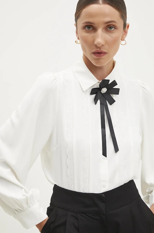 Πουκάμισο Answear.LAB επίσημη λευκό 23158yc.FKK