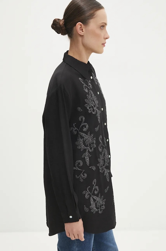 Рубашка Answear.LAB 33951.tos чёрный WZ24