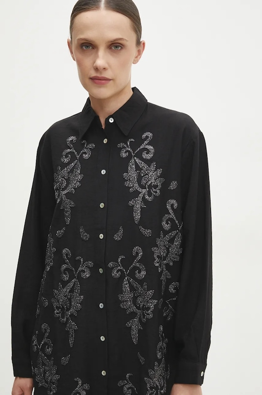 Рубашка Answear.LAB 33951.tos чёрный