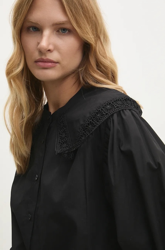 Bavlnená košeľa Answear.LAB čierna 5.tos
