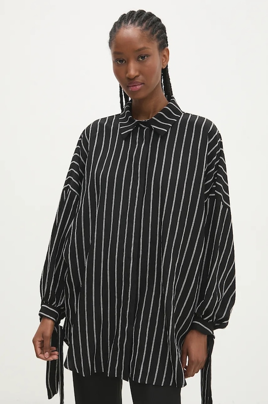 Сорочка Answear.LAB hay2.tos чорний WZ24