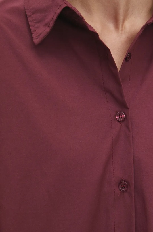 Βαμβακερό πουκάμισο Answear.LAB g0138.4v.IKK μπορντό