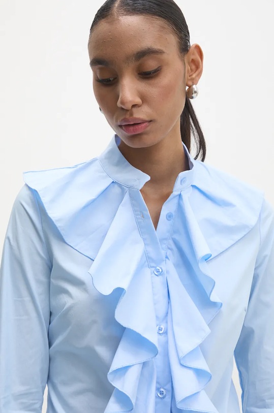 Answear Lab cămașă din bumbac albastru 32625ca.ilk