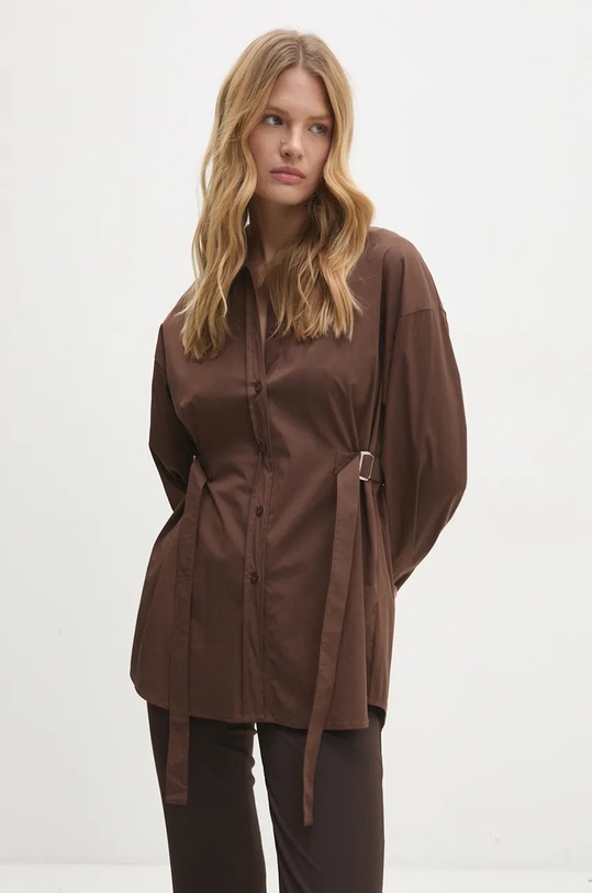 Answear Lab cămașă maro LD1421.hos