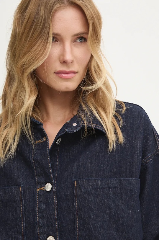 Answear Lab koszula jeansowa granatowy 19424.tlk